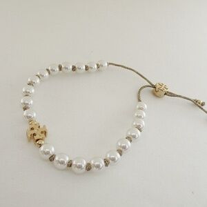 TORY BURCH Rope Logo Slider Bracelet